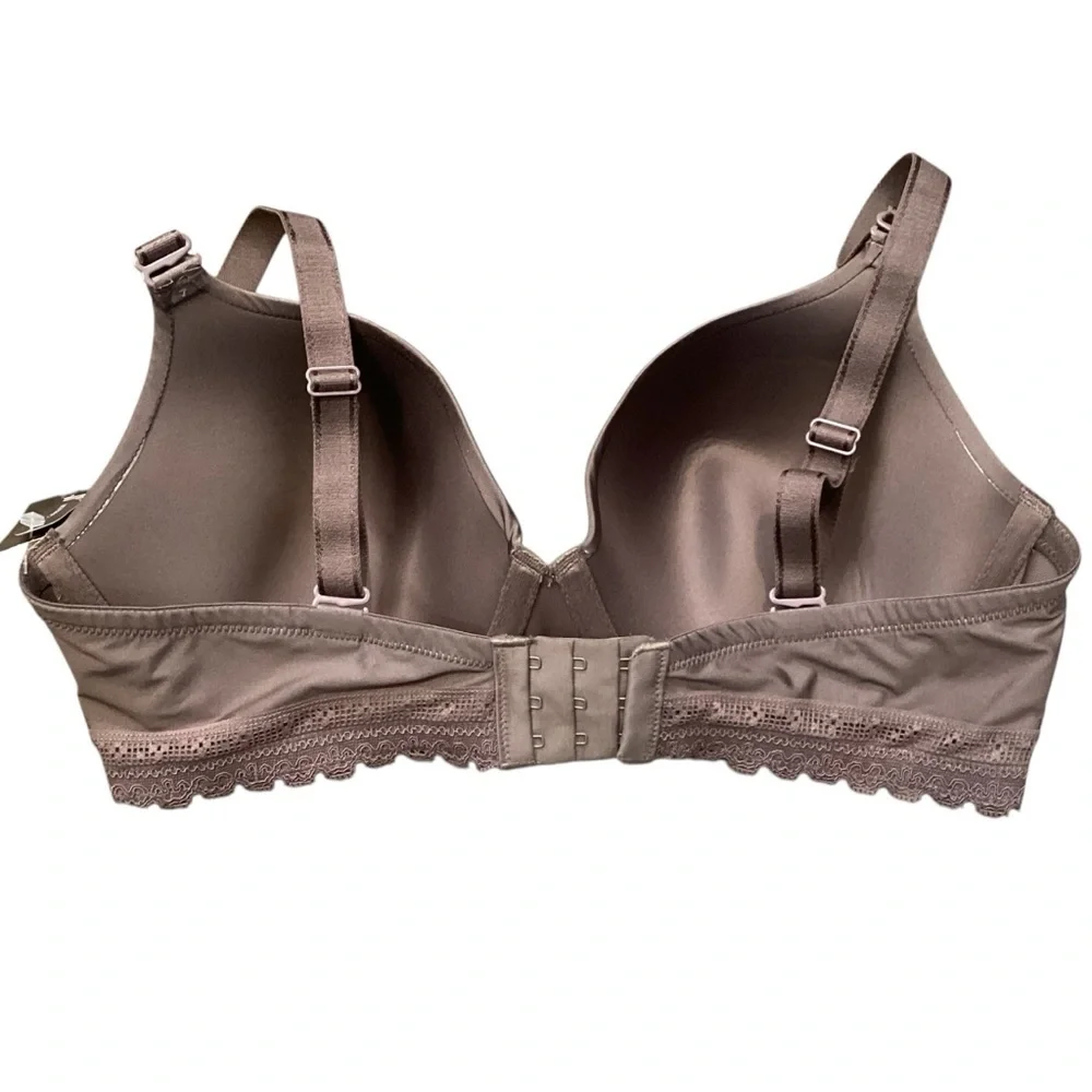 34DD Paramour Gorgeous Memory Foam Contour Convertible T-Shirt Bra‎ 255455 Mink